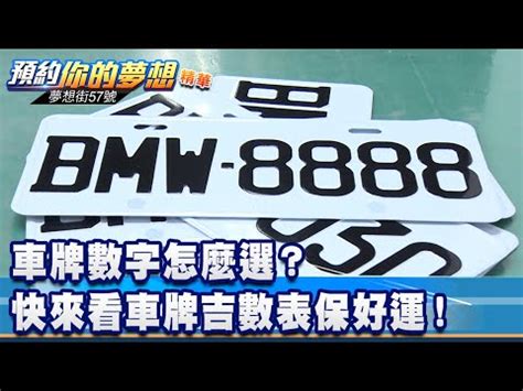 車牌總數吉凶|車牌數字吉凶指南：選出最旺你的好車牌號碼 